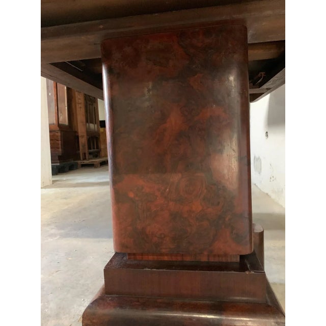 Art Deco Rosewood Burl Table, Italy, 1930s For Sale - Image 10 of 13