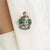 Vintage Neo-Victorian Art Inspired Natural Emerald Opal Tiara Crown Brooch Pendant in Silver For Sale - Image 9 of 13
