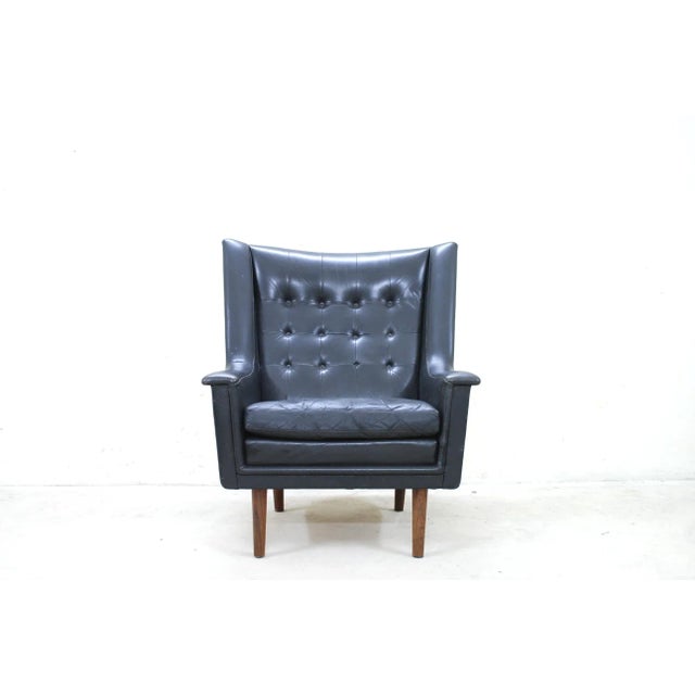 1960s Vintage Leather Lounge Chair from Vejen Polstermobelfabrik For Sale - Image 5 of 16