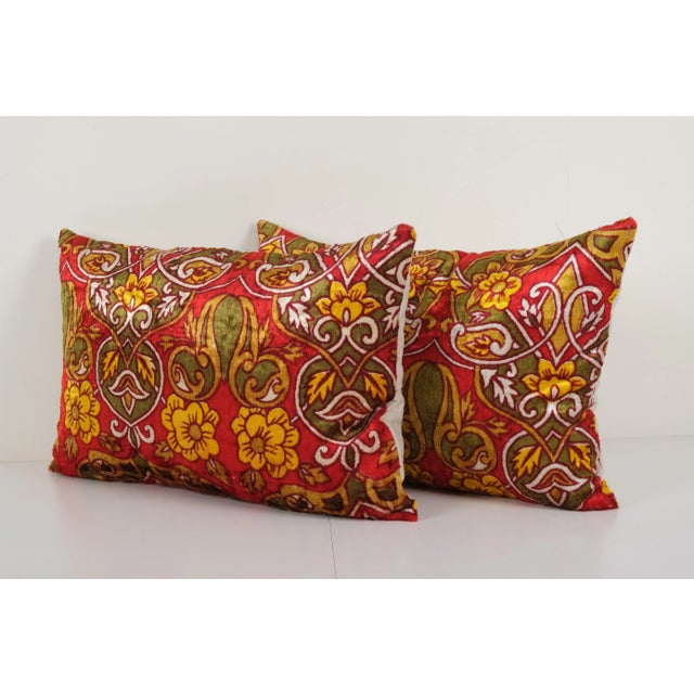 Turkish Velvet Pillow Cover - a Pair For Sale - Image 4 of 6