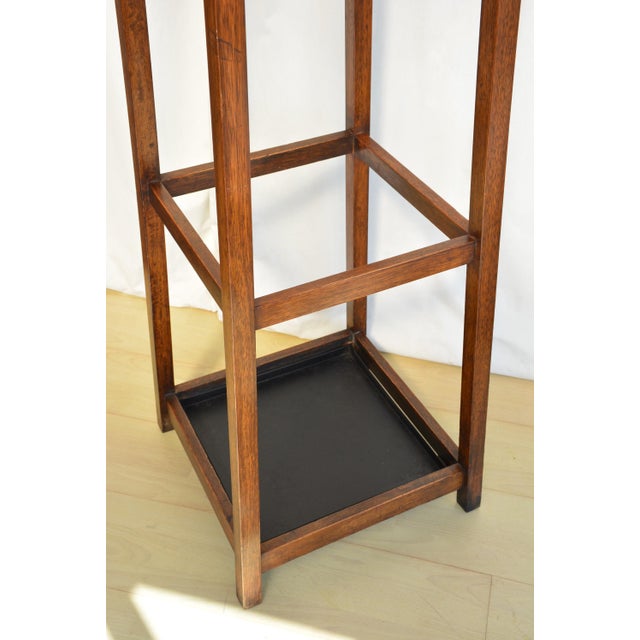 Antique English Arts and Crafts Hall Stand Coat Stand Rack, 1900 For Sale - Image 14 of 18