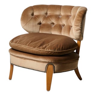 20th Century Scandinavian Modern Boet Lounge Chair by Otto Schulz, 1890s For Sale