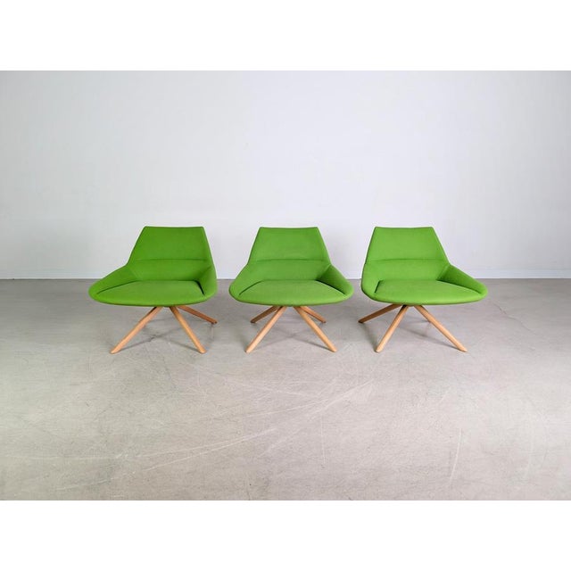 Beautiful set of three lounge chairs from the renowned Spanish manufacturer Inclass. These chairs are characterized by...