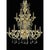 Glass Ornate Imperial Venetian Chandelier with Gold Curled Murano Glass by Simoeng for Simoeng For Sale - Image 7 of 9