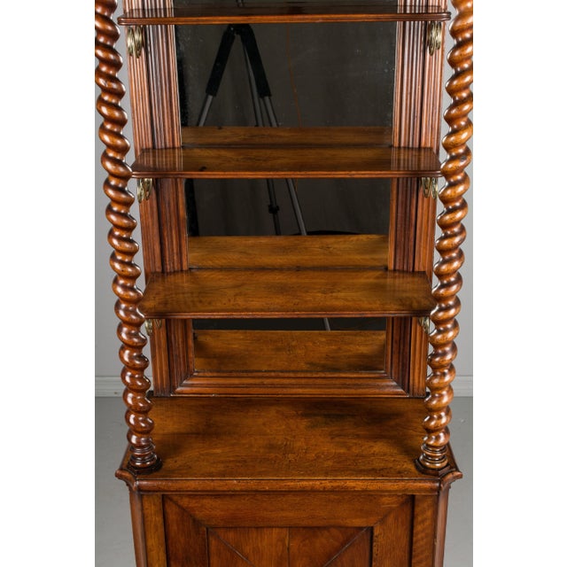 19th Century French Mahogany Display Cabinet in Louis Philippe Style For Sale - Image 4 of 13