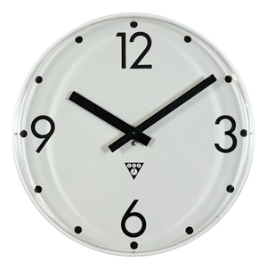 Vintage Office Wall Clock from Pragotron, 1980s
