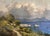 Ugo Maresca, Baie de Naples et vue sur le Vésuve, Oil on Canvas For Sale - Image 9 of 9