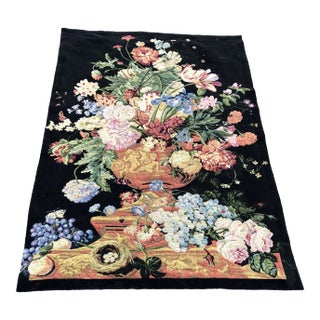 Large Vintage Hanging French Tapestry Wall Art For Sale