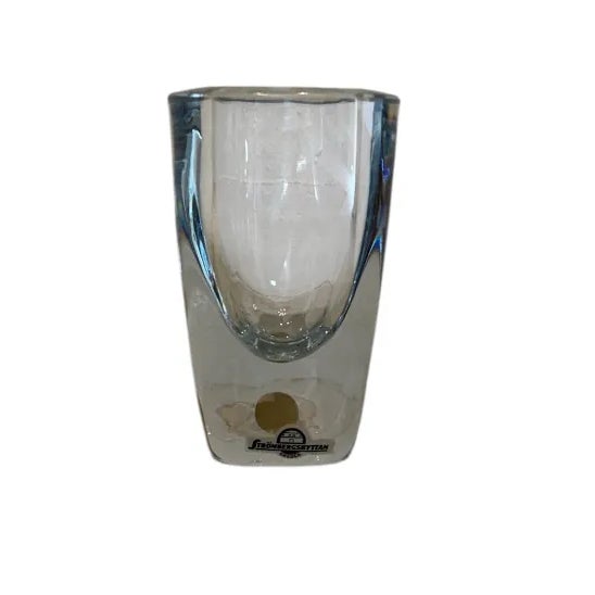 Strombergshyttan Vintage Strömbergshyttan Crystal Vase For Sale - Image 4 of 12