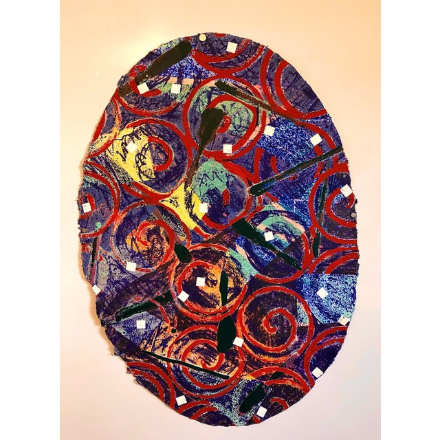 Title: Steal 32 color screenprint on 100% rag handmade, shaped deckle edged paper. hand signed in pencil, stamped and...