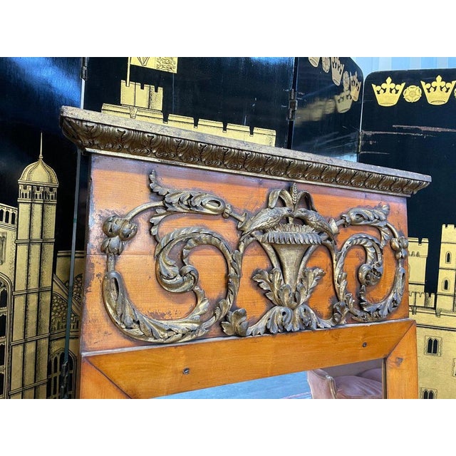 Period: 19th century Style: Consulat, Empire Condition: Bon état Material: Stucco Width: 74Height: 180Depth: 5 "Mirror -...