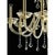 Contemporary Imperial Gold Curls Murano Glass Venetian Chandelier by Simoeng For Sale - Image 3 of 9