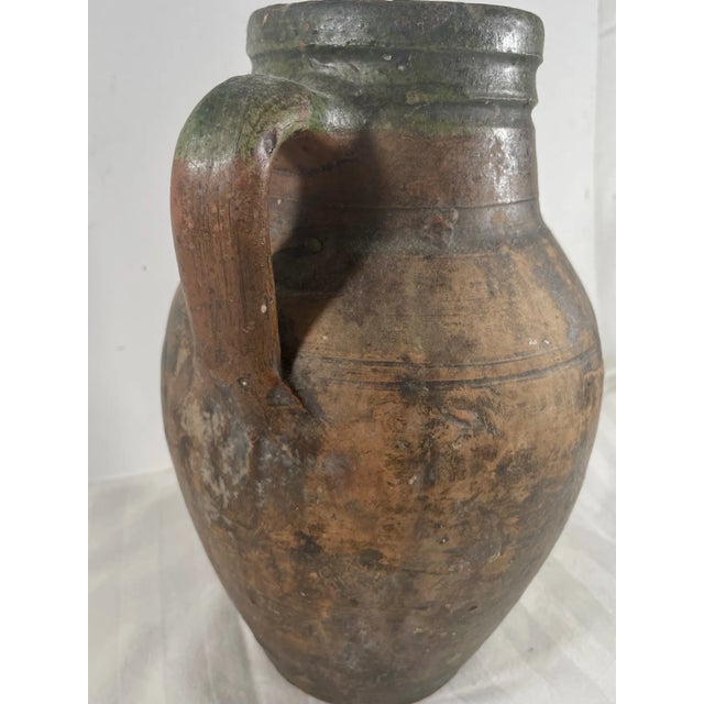 Antique Terracotta Amphora Olive Oil Pot. For Sale - Image 11 of 13