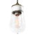 Mid-Century Modern Mid-Century Modern Industrial White Porcelain and Clear Glass Pendant Lamp For Sale - Image 3 of 5