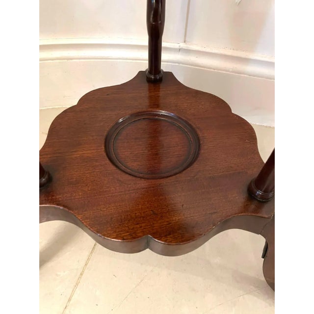 Antique George III Mahogany Shaving Stand For Sale - Image 11 of 13