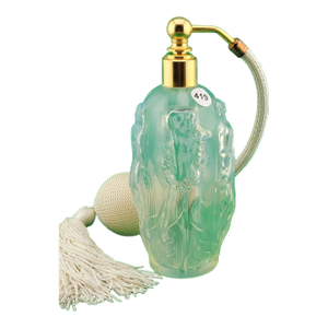 Vintage Sabino Opalescent Gaite Nude Dancing Ladies Perfume Bottle W Atomizer