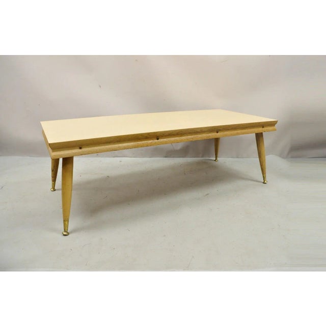 Mid 20th Century Mid Century Modern Atomic Era Laminate & Wood Coffee Table Set - 3 Pc Set For Sale - Image 5 of 12