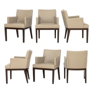 Christian Liaigre Style Dining Chairs, 6 For Sale
