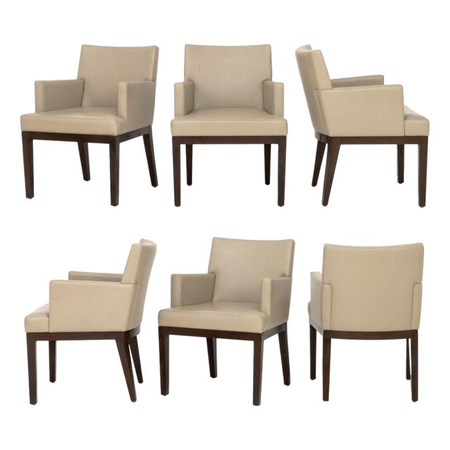 Christian Liaigre Style Dining Chairs, 6 For Sale