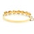 Metal Antique English Victorian Diamond Wild Rose Floral Bangle Bracelet in 15k Gold For Sale - Image 7 of 10
