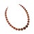 Vintage carnelian bead necklace 1950s. Graduated beads of smooth carnelian stones alternate with small faceted discs of...