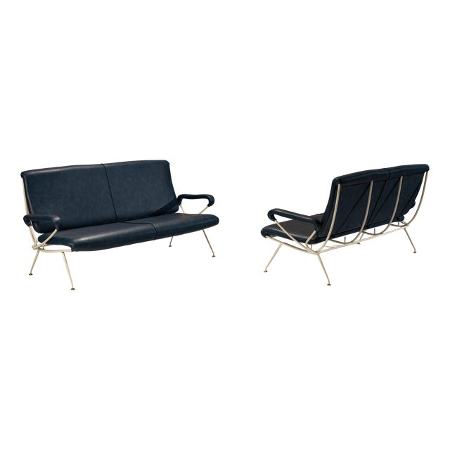 D 57 Two-Seater Sofas by Rinaldi for Mim Roma, Italy, 1956, Set of 2 For Sale