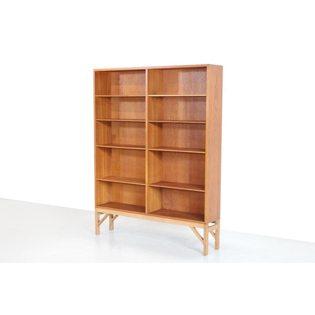 Wood Kina Bookcase in Oak by Børge Mogensen for FDB Møbler, 1950s For Sale - Image 7 of 7