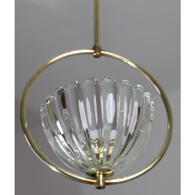 1950s Art Decò Barovier E Toso Pendant Light For Sale - Image 13 of 14