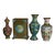 Circa 1920 Antique Chinese Cloisonne Enameled Vases- 4 Pieces For Sale