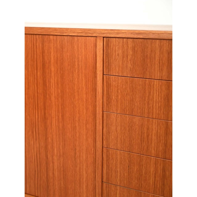 Brown Scandinavian Teak Sideboard, 1960s For Sale - Image 8 of 12