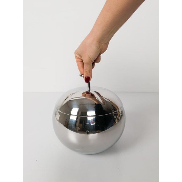Pop Stainless Steel Apple Box Ice Bucket in the style of Sottsass, Italy, 1970s For Sale - Image 11 of 18