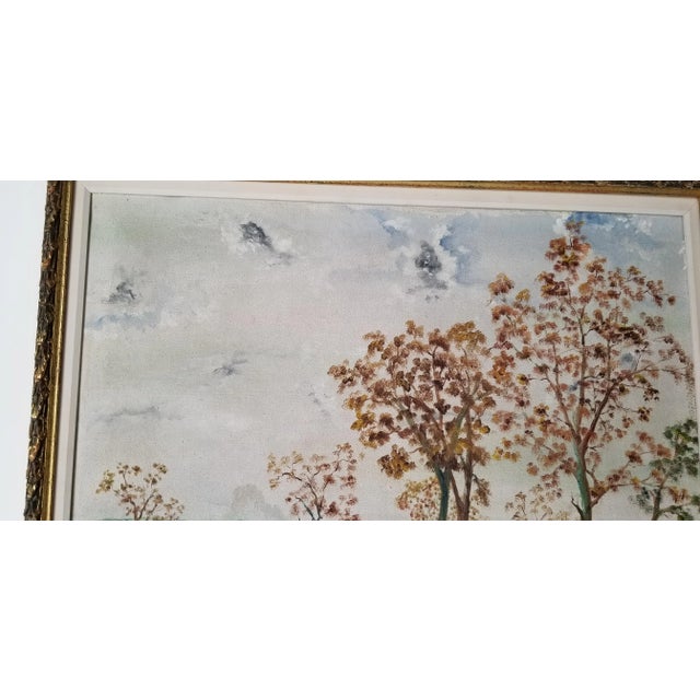 1907 "Over the Hills and Far Away" Landscape Oil Painting by H. J Petersen, Framed For Sale - Image 9 of 13