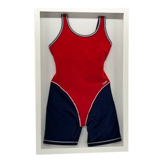 Vintage Red/Blue Catalina Swimsuit For Sale