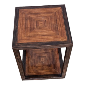 Late 20th Century Theodore Alexander Vanucci Cubed Accent Table Mid Century Modern Style