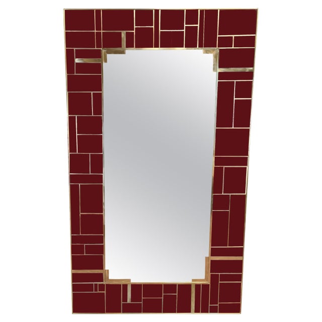 Not Yet Made - Made To Order Murano Glass Mirror with Brass Inserts from Justfurnituress SRL For Sale - Image 5 of 5