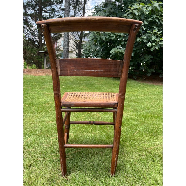 American Vintage Caned Seat Chairs, Set of 4 For Sale - Image 3 of 11