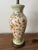 Vintage Hand-Painted Italian Style Ceramic Table Lamp With Ochre Scrollwork & Celadon Green Accents For Sale - Image 4 of 11