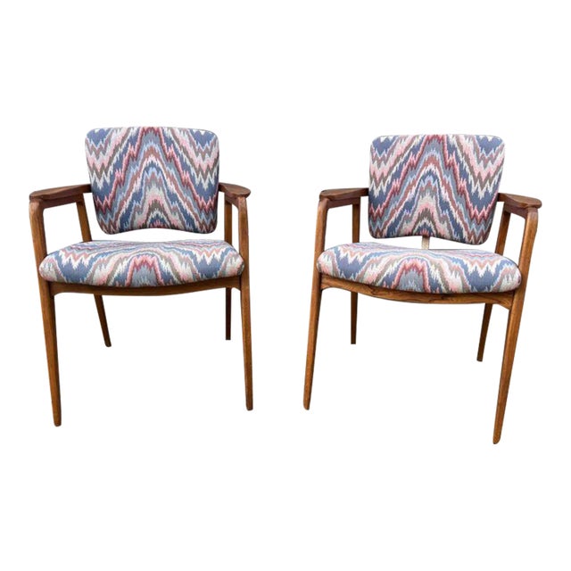 Mid Century Swedish Prince Sigvard Bernadotte Tilt Back Lounge Chairs- Set of 2 For Sale