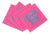Mahjong Crack Bam Dot Hybiscus Powder Cotton Sateen Cocktail Napkins, Set of 4 For Sale
