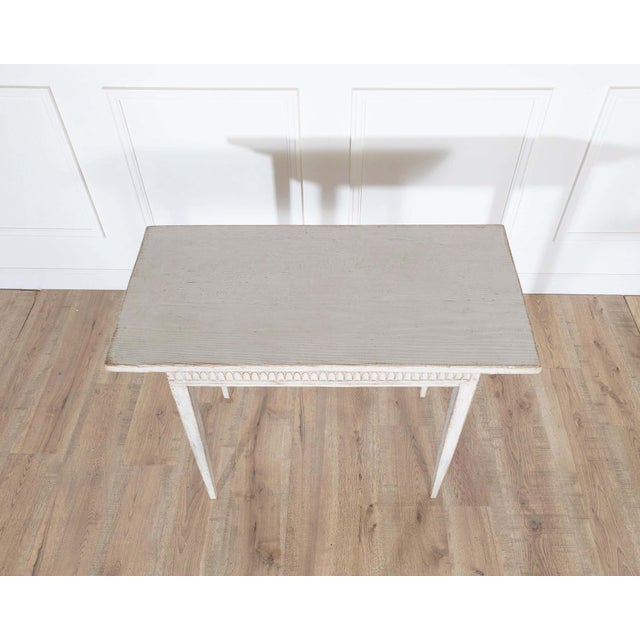 19th Century Swedish Gustavian Painted Side Table For Sale - Image 4 of 8