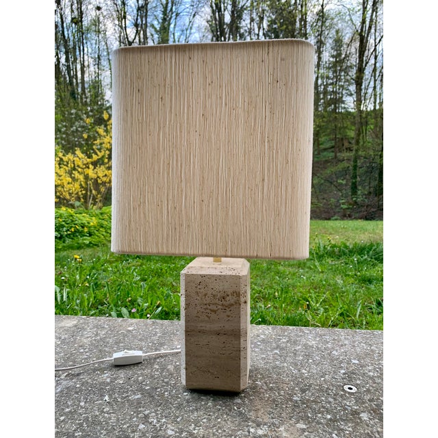 Mid-Century Travertine St Tropez Table Lamp, 1980s For Sale - Image 16 of 16