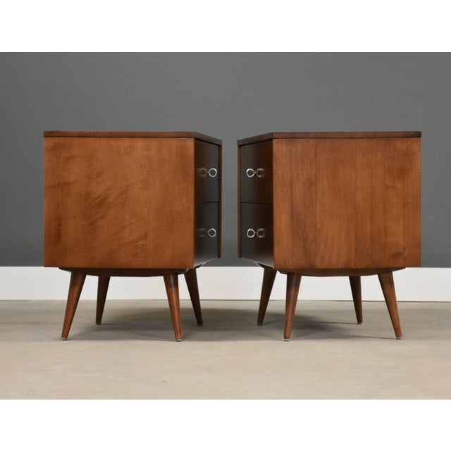 Winchendon Furniture “Planner Group” 1950s Refinished Paul McCobb Planner Group Maple Nightstands - A Pair For Sale - Image 4 of 11