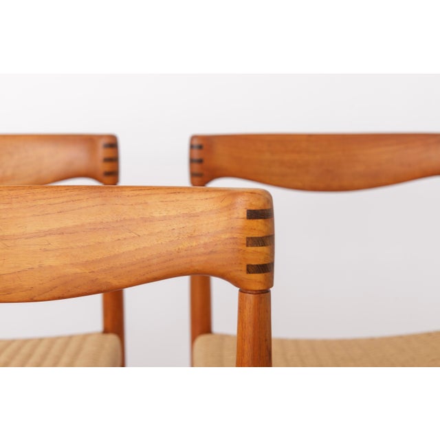 Vintage Danish Teak Dining Chairs by H.W. Klein for Bramin, 1970s, Set of 4 For Sale - Image 3 of 10