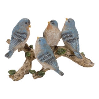 Blue Birds on Branch Figurine 11"L For Sale