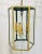 Metal Early 20th Century French Hand Painted Hanging Glass Lantern Chandelier For Sale - Image 7 of 13