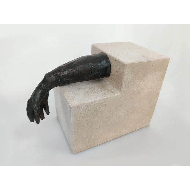 J. Marshal, Figurative Sculpture, Bronze and Marble For Sale - Image 6 of 9