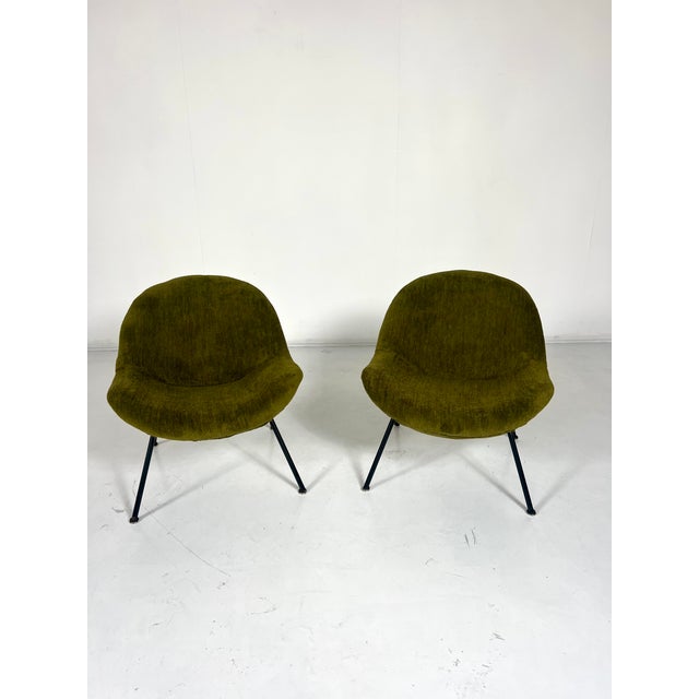Egg Lounge Chairs by Fritz Neth for Correcta, 1950s, Set of 2 For Sale - Image 6 of 6
