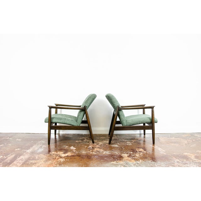 Green Mid-Century Modern GFM-64 Chairs by Edmund Homa, 1960s, Set of 2 For Sale - Image 8 of 14