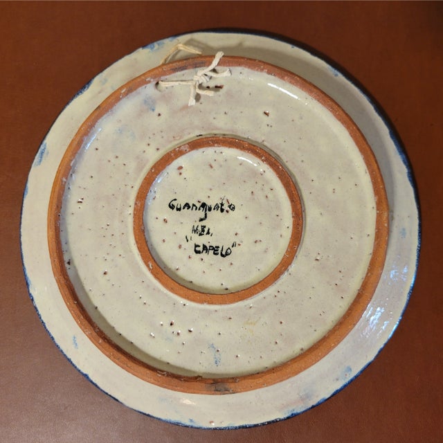 Mexican "Guanajuato" Mex "Capelo" Mexican Decorative Plate For Sale - Image 3 of 3