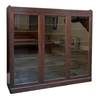 Late 19th Century Antique Wooden Bookcase For Sale